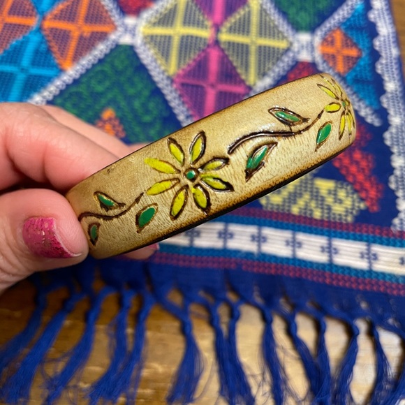 Wood Bangle Bracelet - Picture 4 of 5